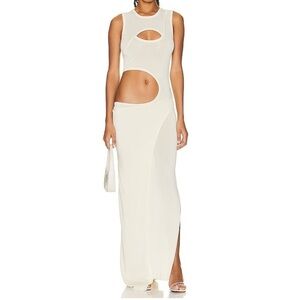 Aya Muse Marmo Dress in Buttercream